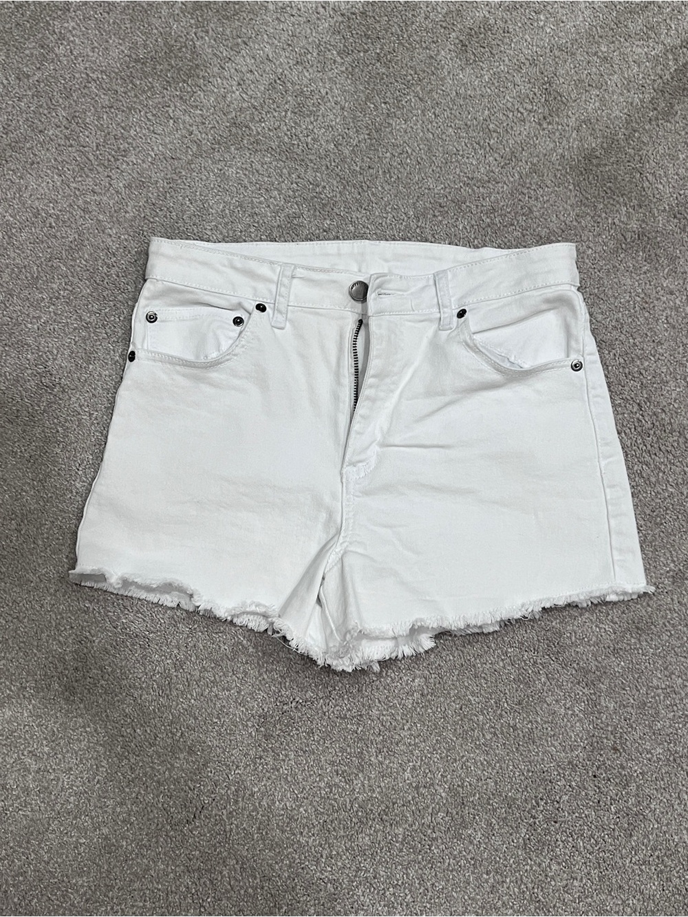 Copper Key Women's White Denim Cutoff Shorts